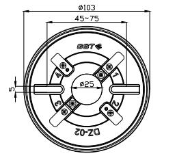DZ-02探測(cè)器外形示意圖