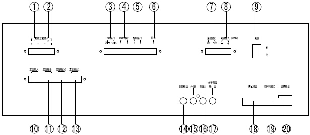GST-GBFB-200/MP3廣播分配盤(pán)接線(xiàn)圖