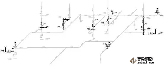 室內(nèi)消火栓給水系統(tǒng)一層系統(tǒng)圖