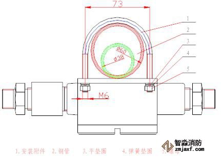 海灣GST-BF003M防爆點(diǎn)型可燃?xì)怏w探測(cè)器安裝方式圖