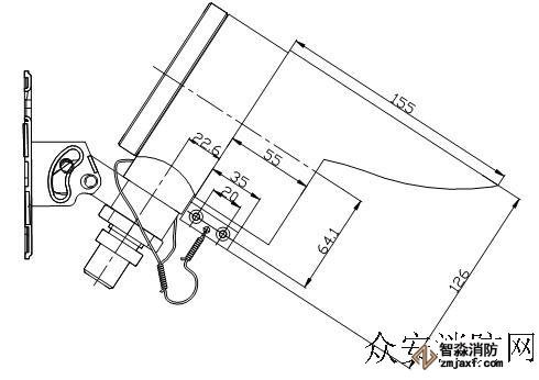 JTG-ZM-GST9614點型紫外火焰探測器安裝圖1