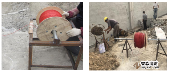 光纖敷設(shè)現(xiàn)場(chǎng)照片